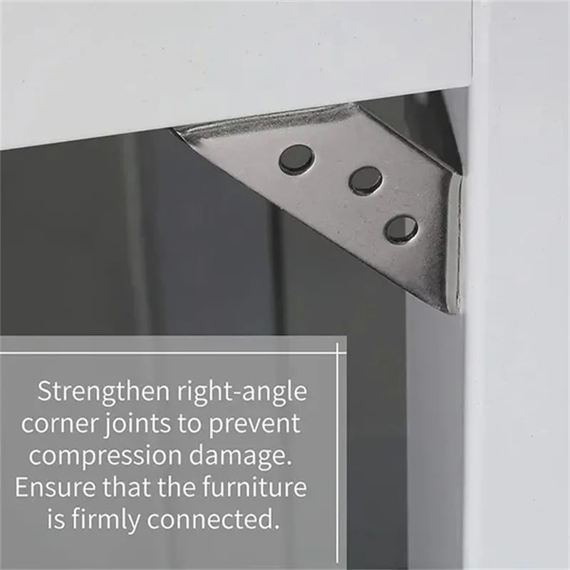 Steel Corner Connector - Reinforce your furniture (x10) 